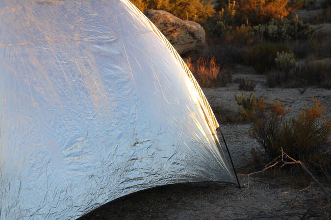 ReflekTent cover, side view
